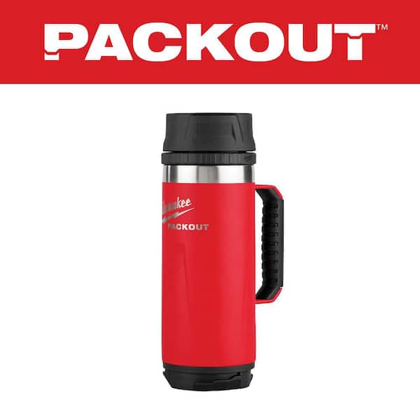 PACKOUT Red 18 Oz. Insulated Mug with Sip Lid