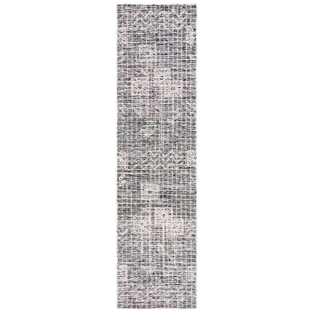 Metro 2 ft. x 9 ft. Black/Ivory Chevron Crosshatch Runner Rug price history on PriceWatchPro