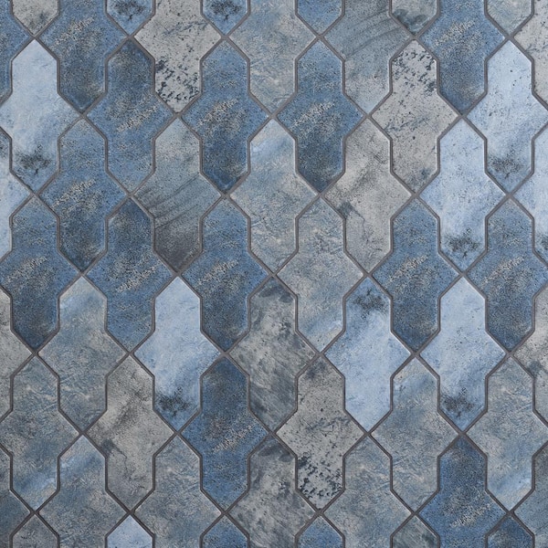 Tripoli Cruz Denim Blue 4.84 in. x 8.46 in. Terracotta Look Matte Porcelain Floor and Wall Tile (5.32 sq. ft. / Case)