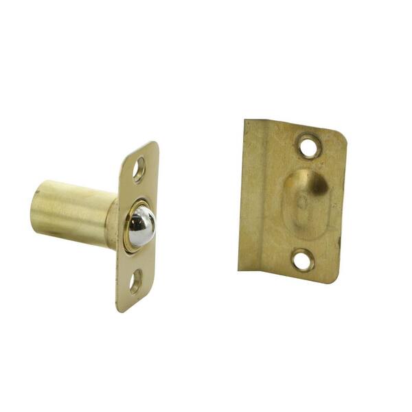 ULTRA HARDWARE 1 in. Brass Bullet Ball Door Catch