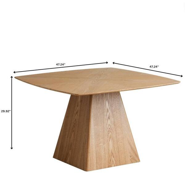 Leisuremod Zephry Mid-Century Modern Natural Wood Ash Wood
