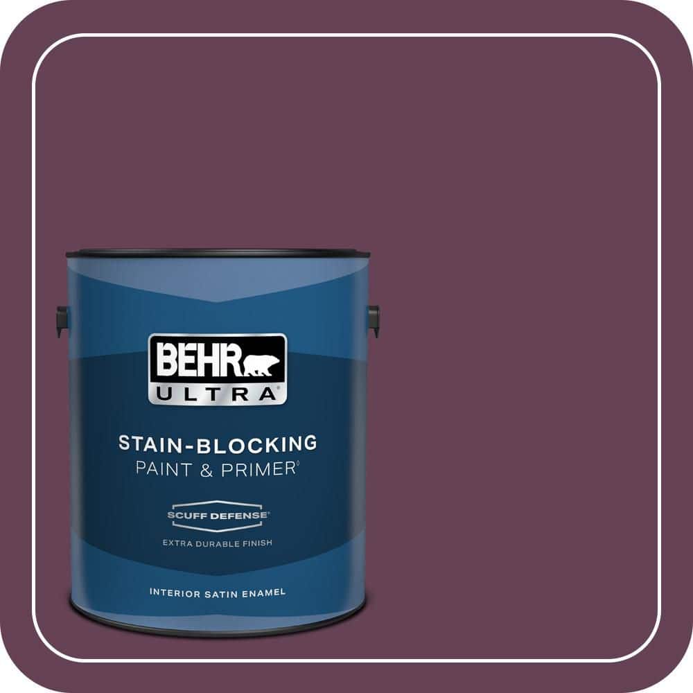 1 gal. #S-G-690 Delicious Berry Extra Durable Satin Enamel Interior Paint & Primer price history on PriceWatchPro