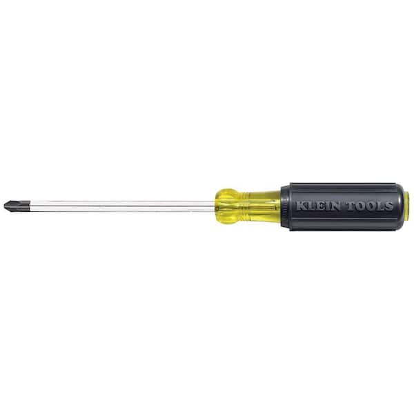 Klein Tools #3 Phillips Head Screwdriver with 6 in. Round Shank- Cushion Grip Handle