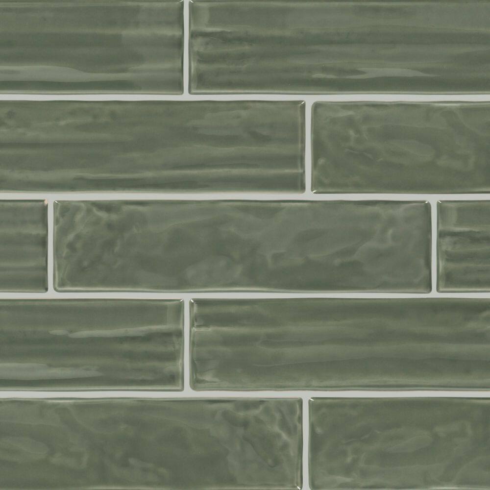 LuxeCraft Sage Mist 2 in. x 9 in. Glossy Porcelain Wall Tile (5.72 sq. ft./case) price history on PriceWatchPro