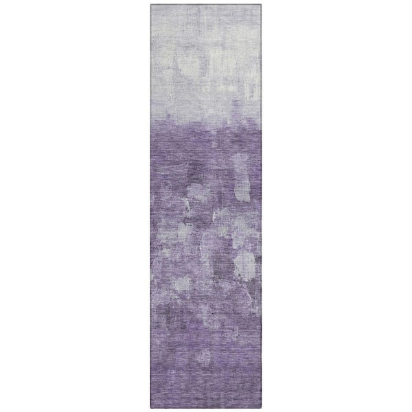 Addison Rugs Chantille Machine Washable Indoor/Outdoor Abstract ACN2119 Purple 2 ft. 3 in. x 7 ft. 6 in. Runner Rug