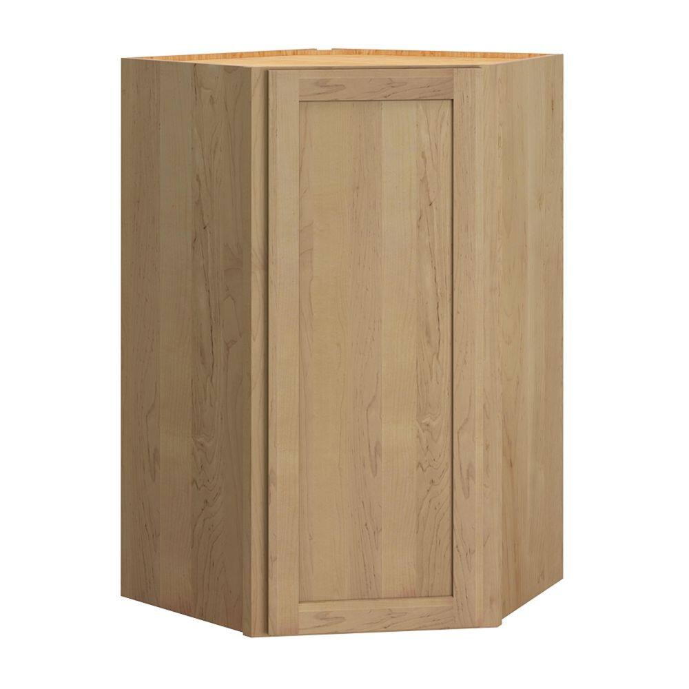 QuickShip Cottage 24 in. W x 24 in. D x 42 in. H Assembled Plywood Shaker Corner Diagonal Wall Kitchen Cabinet in Canopy price history on PriceWatchPro