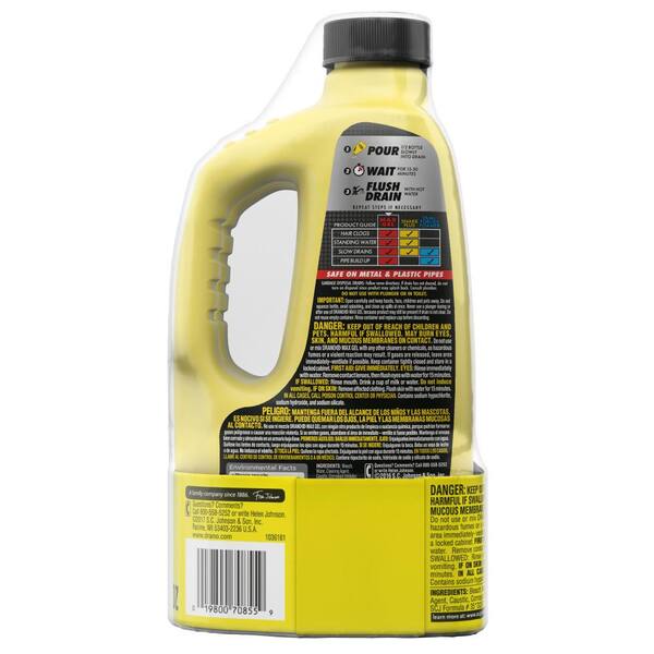 Drano Max Clog Remover, 42 oz Bottle, Natural Gel