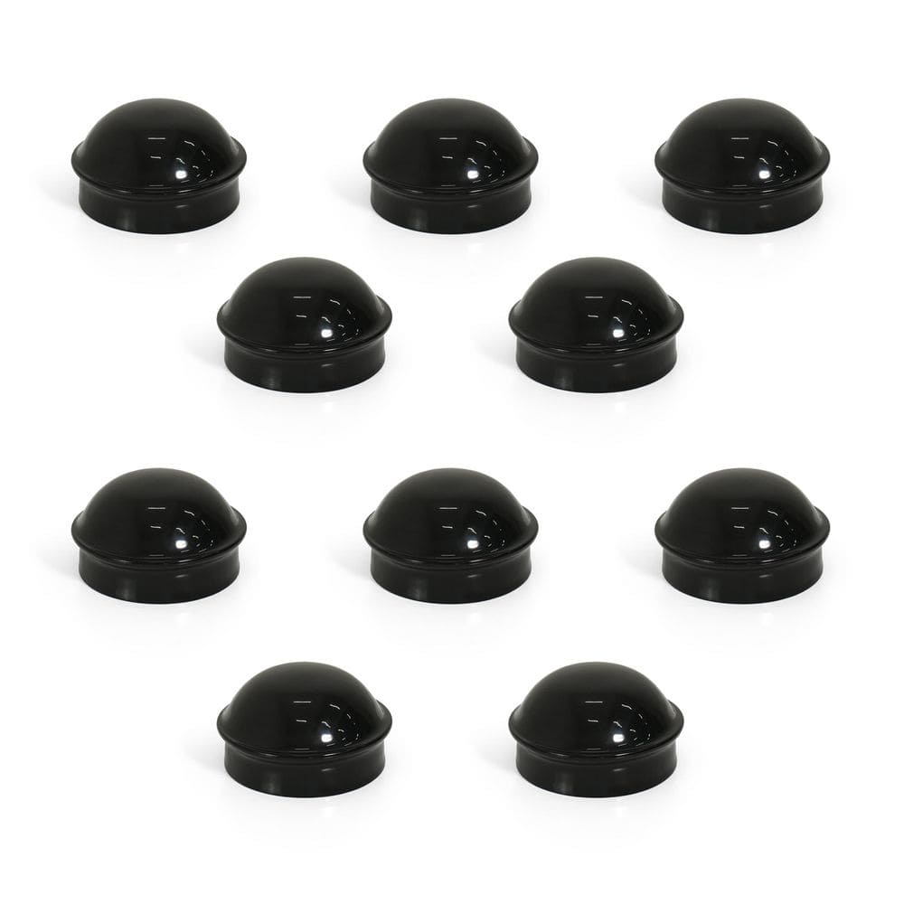 2-3/8 in. Chain Link Fence Black Galvanized Steel Terminal Post Cap (Pack of 10) price history on PriceWatchPro