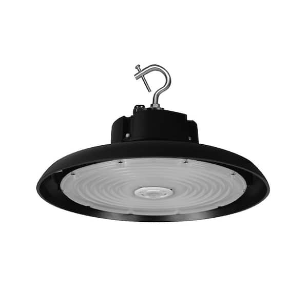 NICOR HBC4 14.2 in. 900-Watt Equivalent Integrated LED Black High Bay Light 4000K