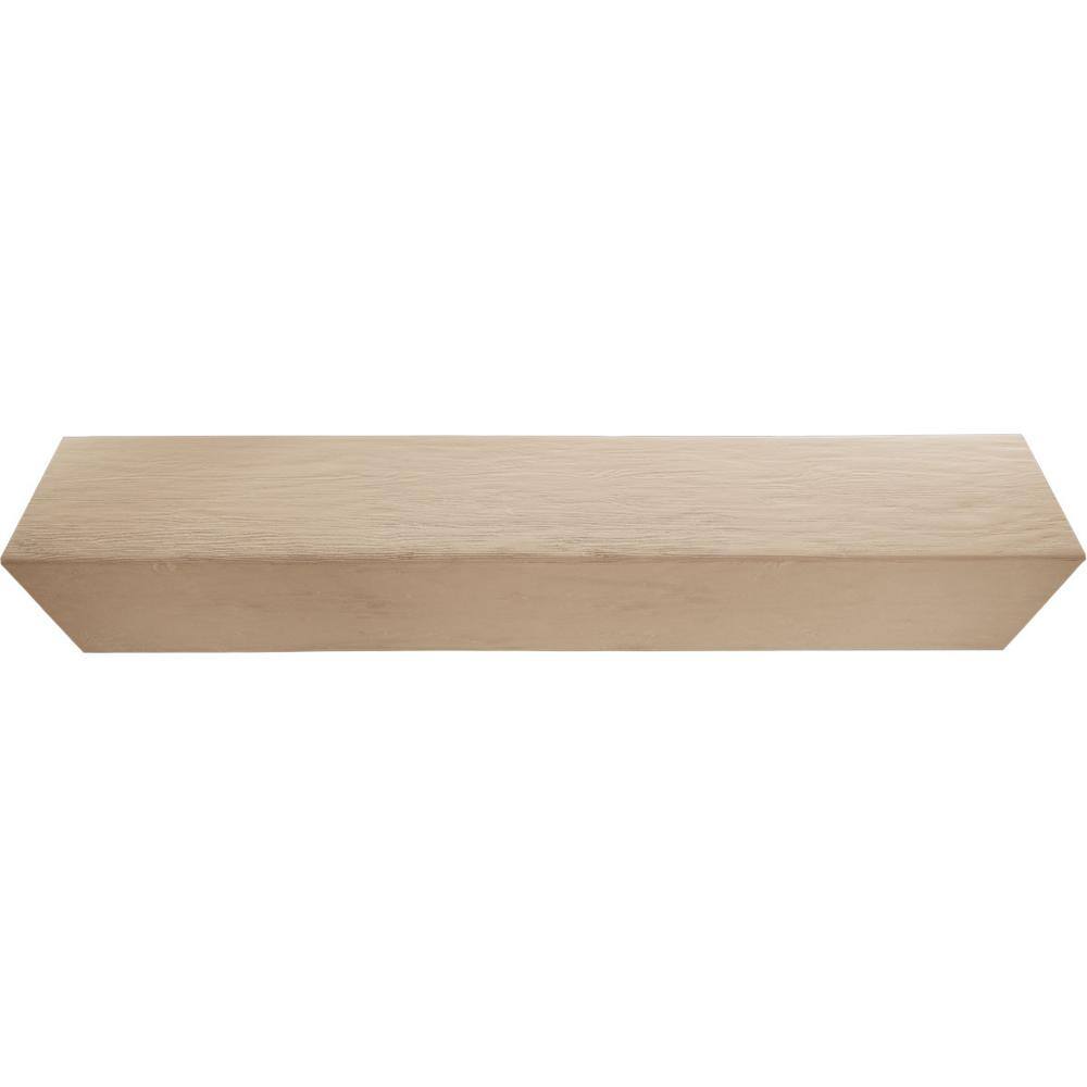 10"W x 8"H x 8'L Off-White Faux Wood Ceiling Beam