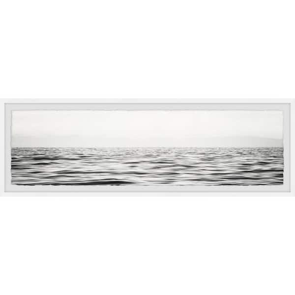 Unbranded "B&W Sea" by Marmont Hill Framed Nature Art Print 15 in. x 45 in.