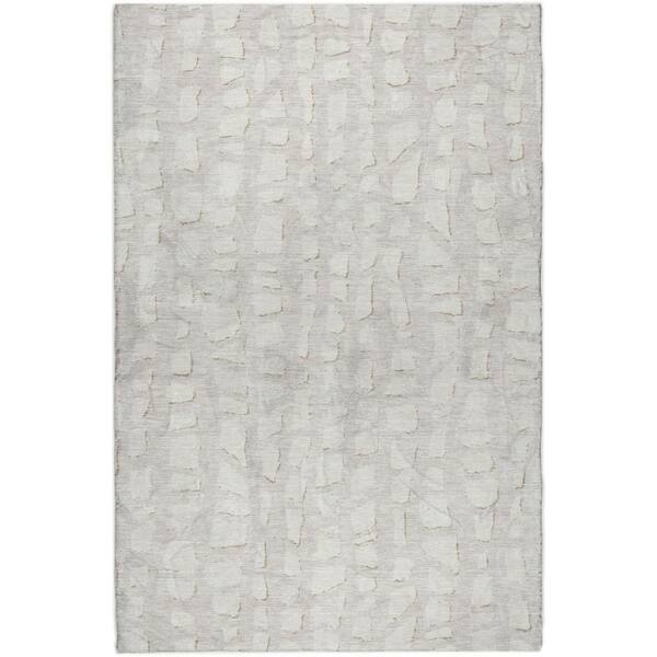 Dream Shag Premium Machine Washable Abstract ADS754 Ivory 10 ft. x 14 ft. Area Rug