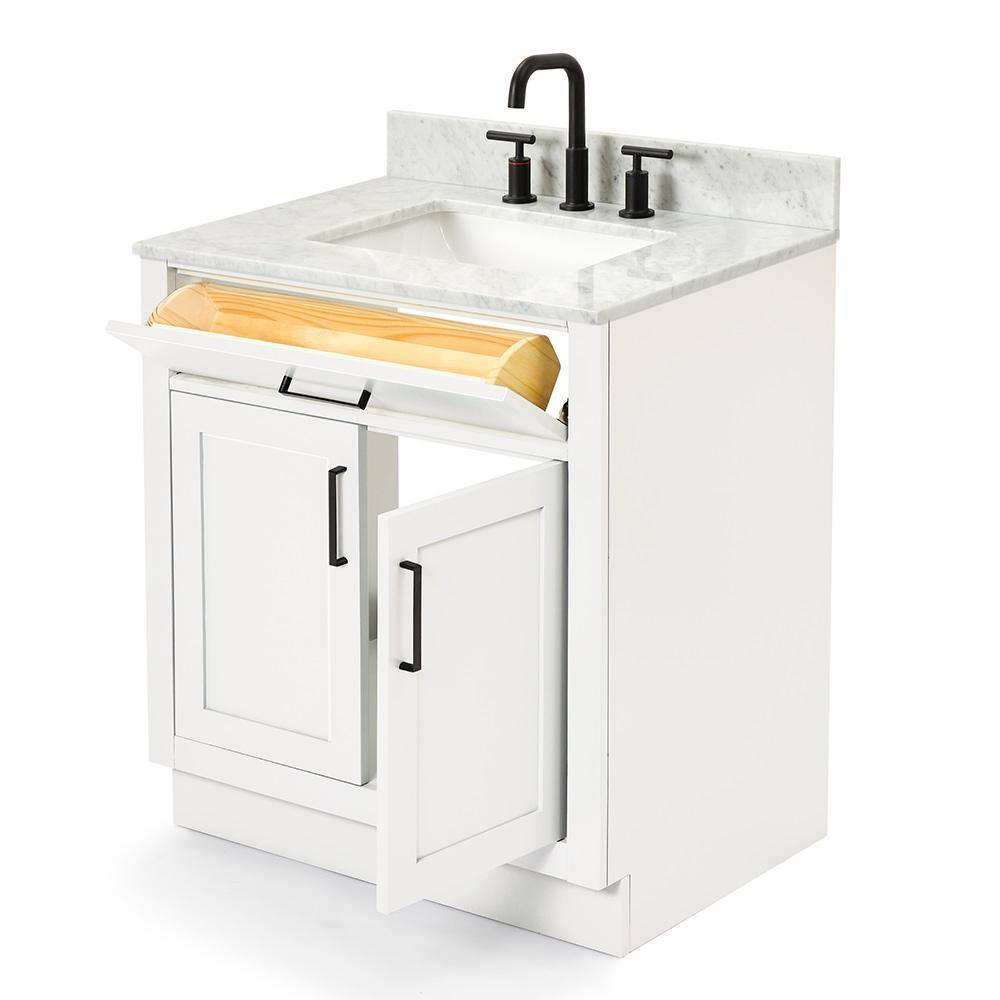 Hepburn 31" White Freestanding Single Basin Vanity Set