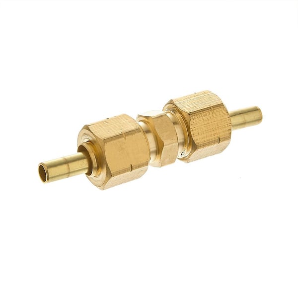 Everbilt 1/4 in. OD Compression x 1/2 in. FIP Brass Adapter Fitting 801029  - The Home Depot
