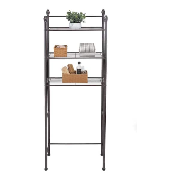 10.25 in. W 3-Tier Over the Toilet Space Saver in Oil Rubbed Bronze 10.25 in. W 3-Tier Over the Toilet Space Saver in Oil Rubbed Bronze