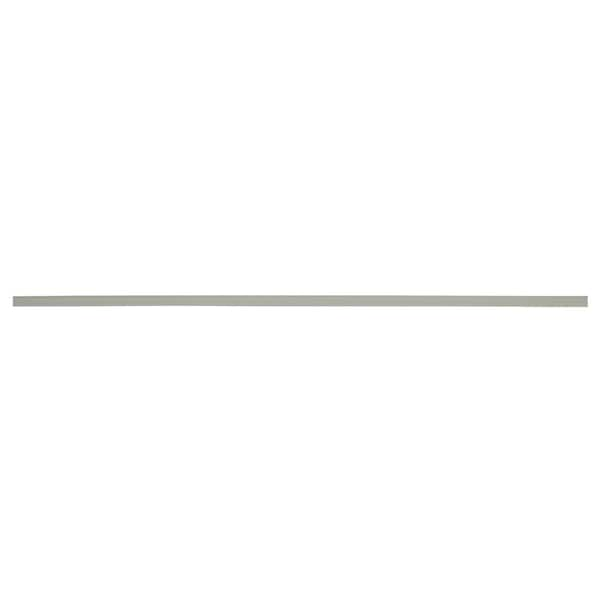 Hampton Bay 91.5 in. W x 1.5 in. H Decorative Edge Molding in Dove Gray