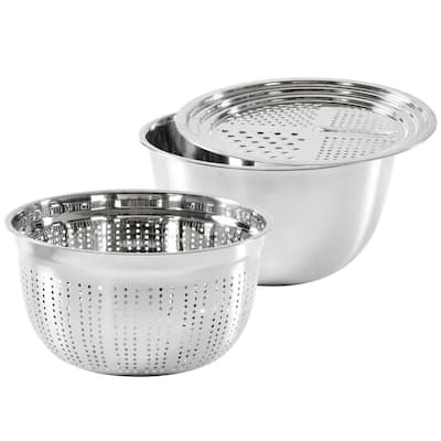 JoyJolt JoyFul 6-Piece Stainless Steel Silver Mixing Bowl Set JW10523 - The  Home Depot