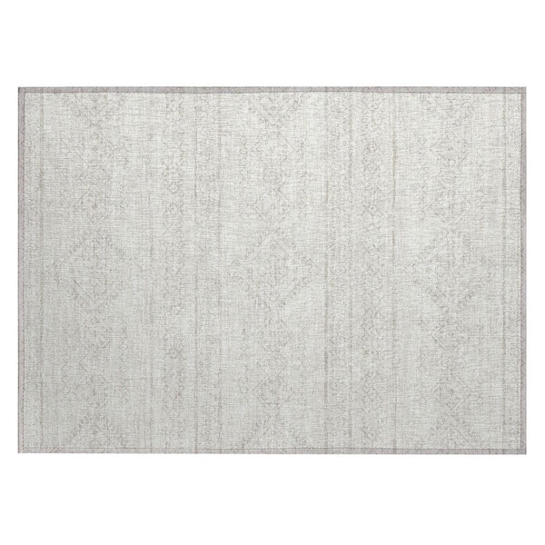 Addison Rugs Chantille Machine Washable Indoor/Outdoor Abstract ACN901 Ivory 1 ft. 8 in. x 2 ft. 6 in. Area Rug