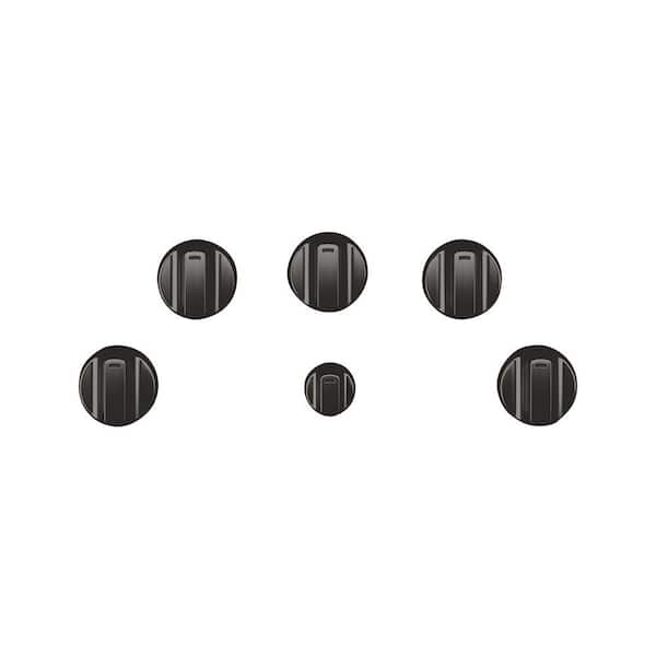 Cafe Electric Cooktop Knob Kit in Brushed Black