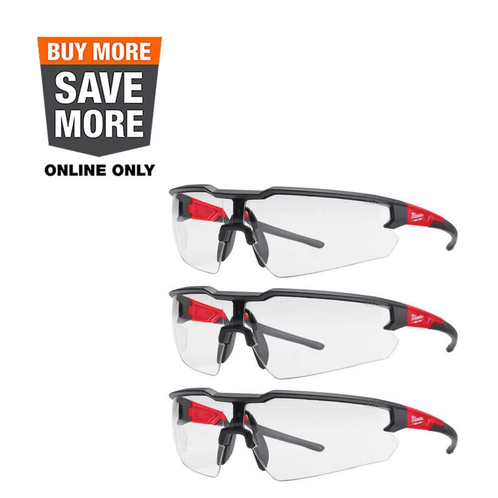 Safety Glasses with Clear Anti-Scratch Lenses (3-Pack) price history on PriceWatchPro