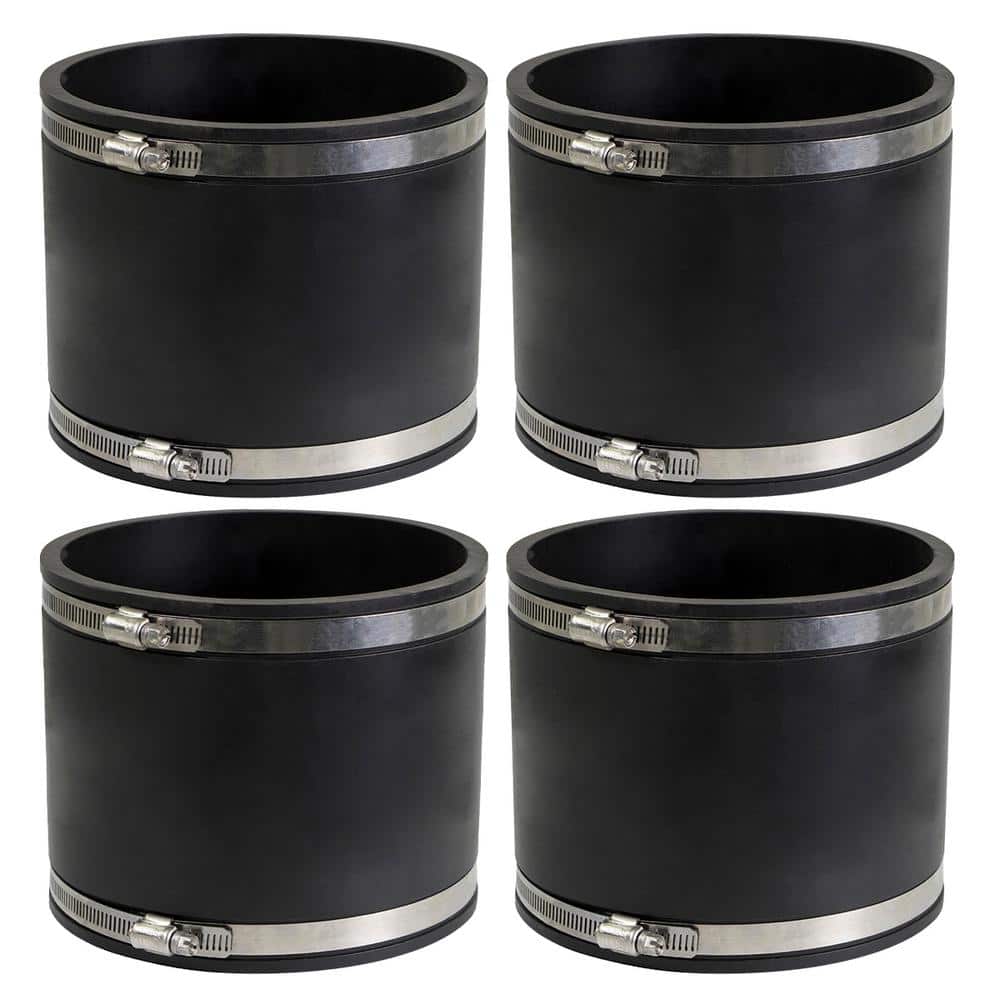 8 in. PVC Flexible Coupling with Stainless Steel Clamps (Pack of 4) price history on PriceWatchPro