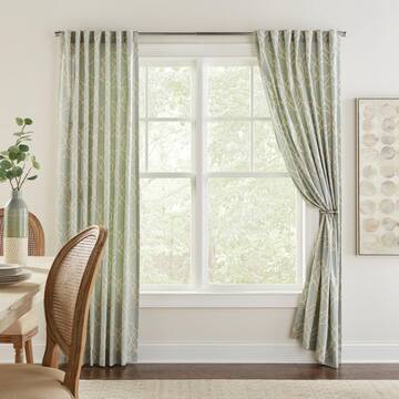 72 in. - 144 in. Mix and Match Telescoping 1 in. Single Curtain Rod in Brushed Nickel