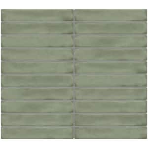 Artcrafted Aloe 11-1/2 in. x 10 in. Glazed Ceramic Straight Joint Mosaic Tile (8.3 sq. ft./case)