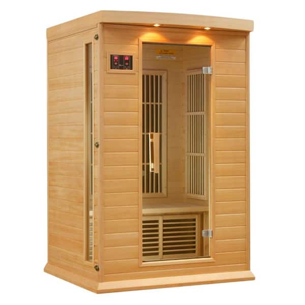 Better Life 2-Person Carbon Infrared Sauna with Chromotherapy Lighting and Radio