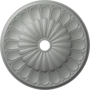 31-5/8" x 3-5/8" ID x 1-7/8" Gorleen Urethane Ceiling Medallion (Fits Canopies up to 3-5/8"), Primed White