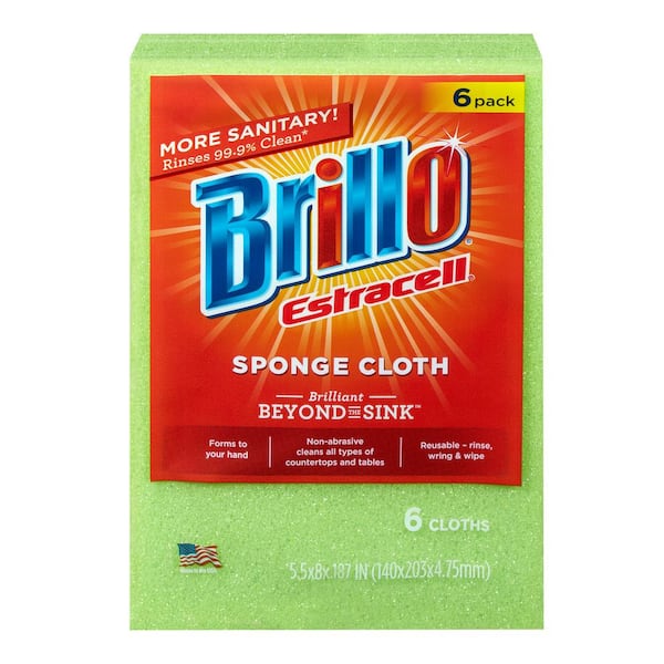 Brillo Estracell Sponge Cloth (6-Count Case of 6)