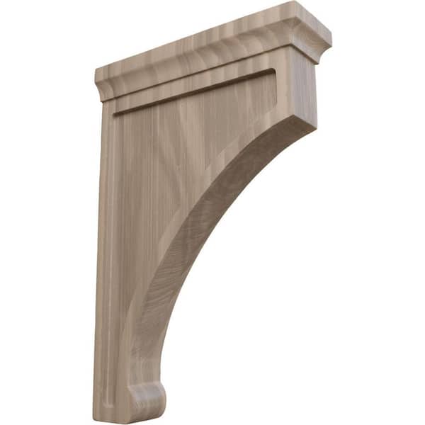 Ekena Millwork 2-1/2 in. x 12 in. x 8 in. Walnut Extra Large Gomez Bracket