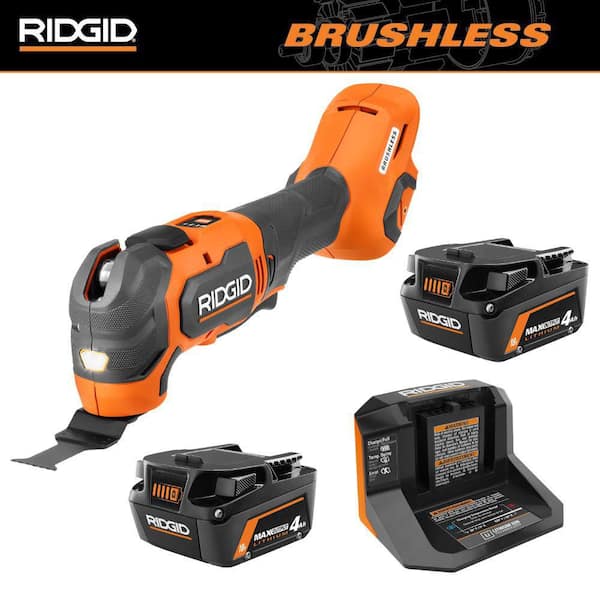 18V MAX Output Starter Kit with (2) 4.0 Ah MAX Output Batteries and Charger with 18V Brushless Multi-Tool