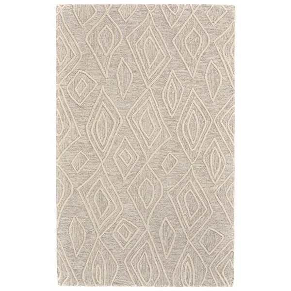 Tan and Ivory 2 ft. x 3 ft. Geometric Area Rug