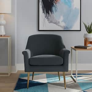 Blairmore Charcoal Gray Upholstered Accent Chair