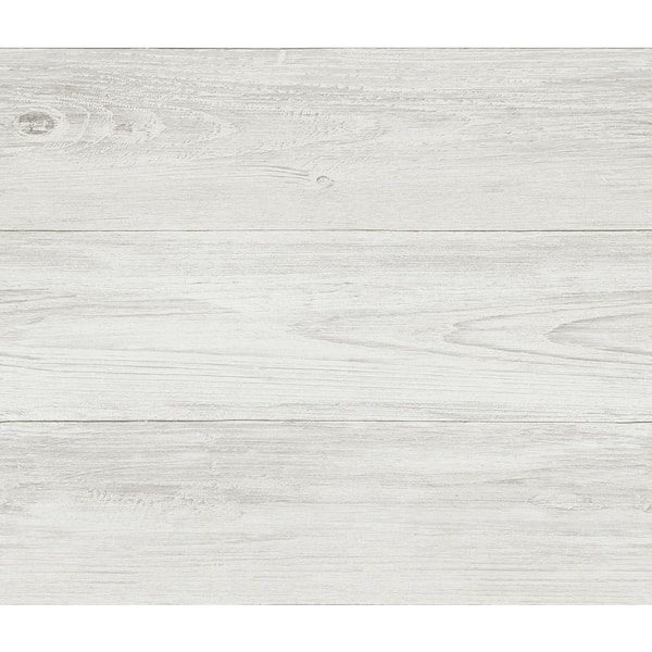 Chesapeake Mapleton Grey Faux Wood Grey Wallpaper Sample