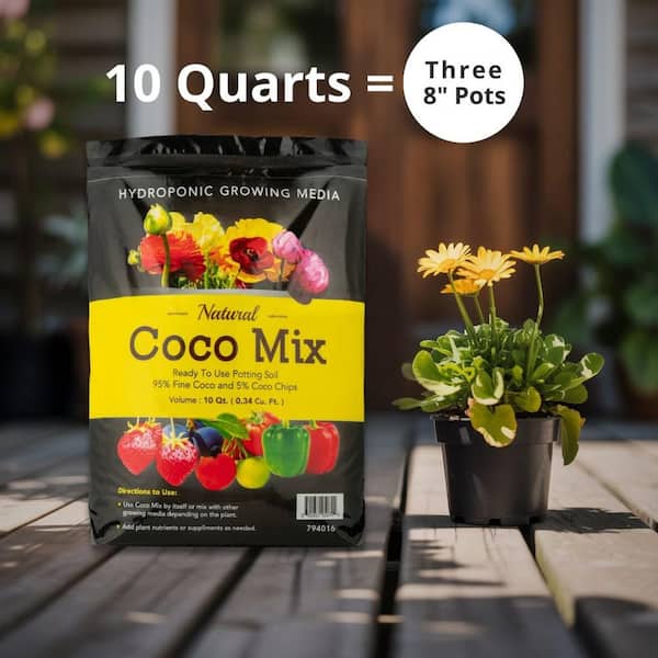 Envelor 10 qt. Coco Fiber All Purpose Hydrated Potting Soil Mix