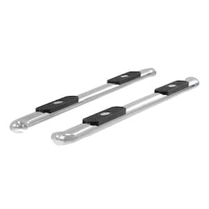 4-Inch Oval Polished Stainless Steel Nerf Bars, Select Ford F-150, F-250, F-350, F-450, F-550 Super Duty