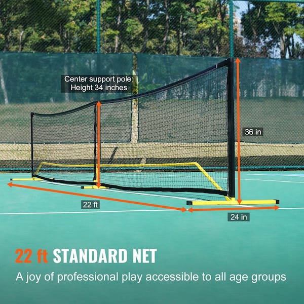Portable Pickleball Net System Full Court Official Regulation Size