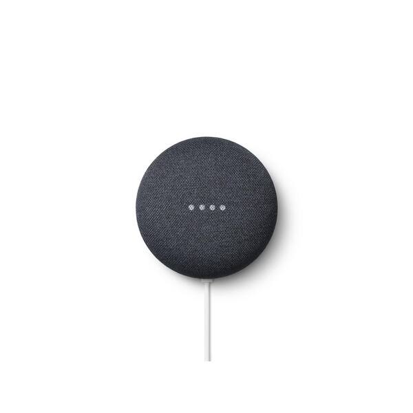 Google Nest Thermostat Fog + Nest Mini (2nd) Smart Speaker Charcoal