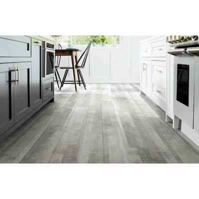 Rustic Medium Laminate Wood Flooring The Home Depot Laminate Wood Flooring