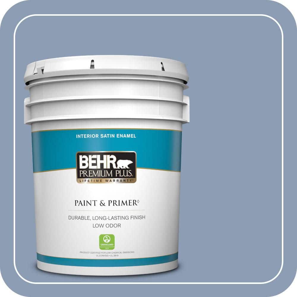 5 gal. #PMD-72 Periwinkle Dusk Satin Enamel Low Odor Interior Paint & Primer price history on PriceWatchPro
