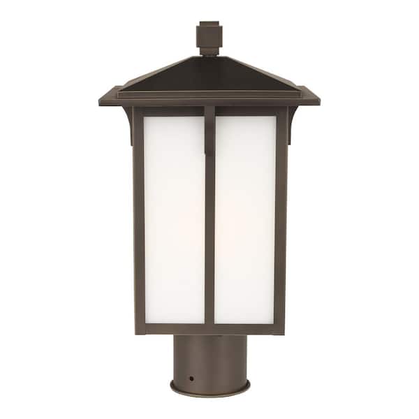 Generation Lighting Tomek 1-Light Antique Bronze Outdoor Post Lantern