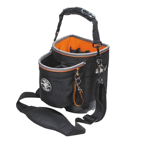 Klein Tools Tool Bag Tradesman Pro Shoulder Pouch 14 Pockets 10Inch  55419SP14  The Home Depot