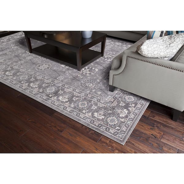 Lara Vase Gray 8 ft. x 11 ft. Area Rug