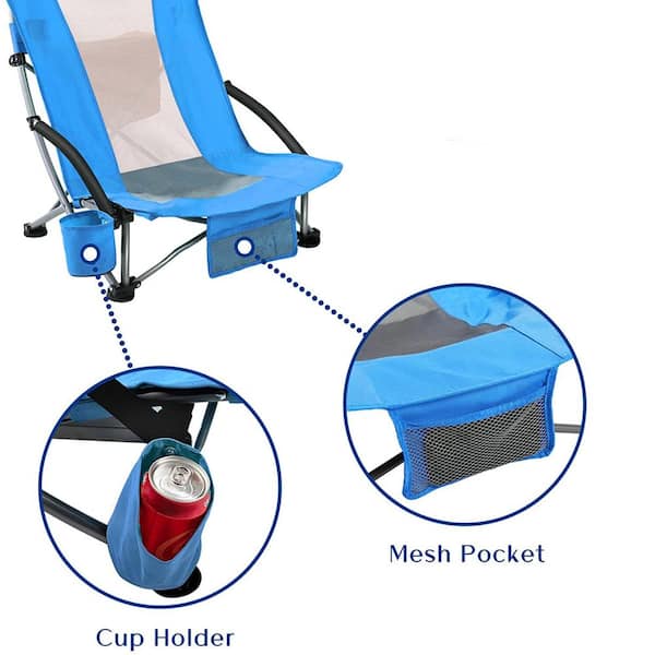 high back beach chair with cup holder