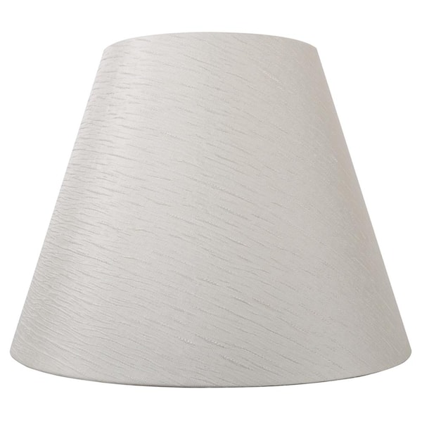 Hampton Bay Mix and Match 13 in. Dia x 10 in. H Off White Round Table Lamp Shade