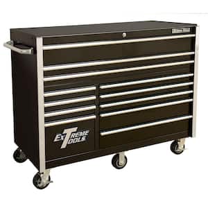 THD Series 55 in. 12-Drawer Roller Cabinet Tool Chest in Black