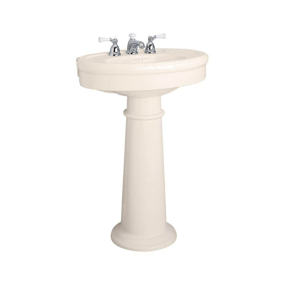 Reviews For American Standard Collection Pedestal Combo Bathroom Sink In Linen 0283800222 The Home Depot