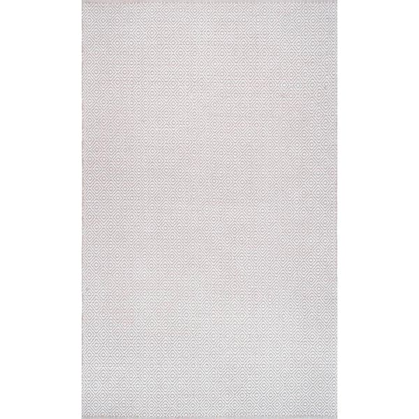 Lorretta Geometric Taupe 10 ft. x 14 ft. Area Rug