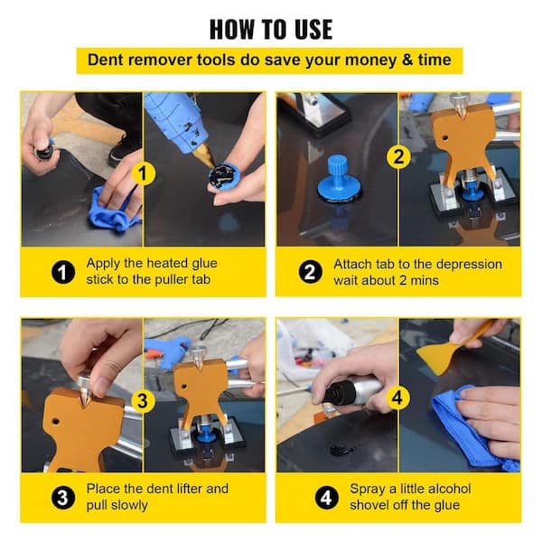 VEVOR Dent Repair Tools Golden Lifter Puller Car Dent Repair Kit